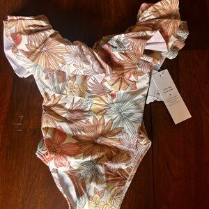 Baby Girl One Piece Floral Swimsuit